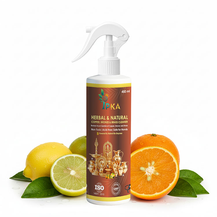 herbal and natural copper brass cleaner