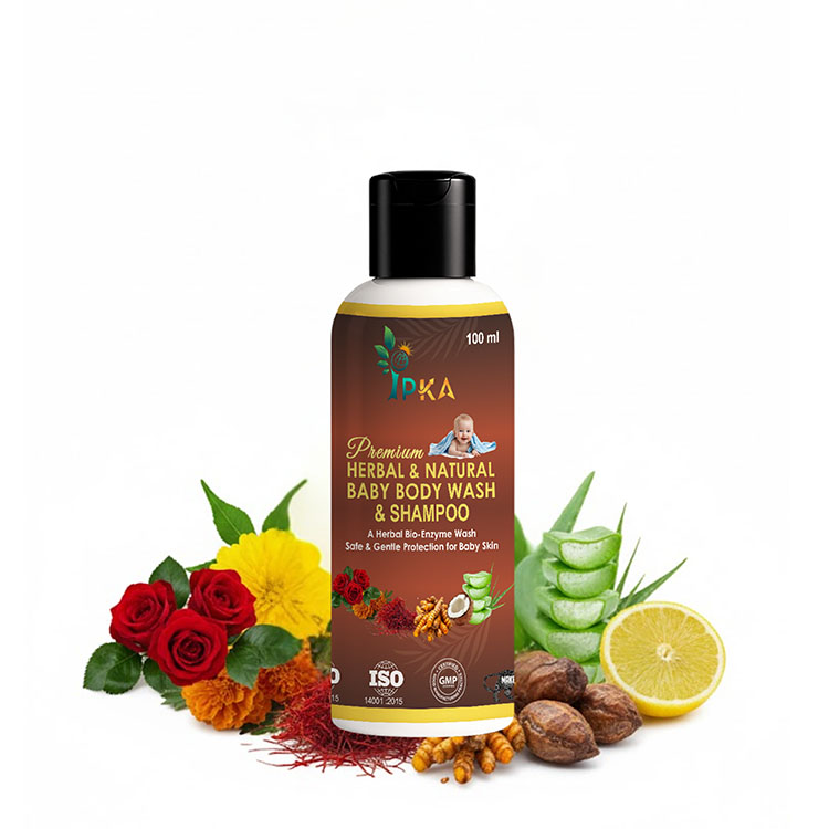 premium herbal and natural baby body wash and shampoo